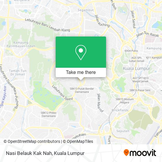 Nasi Belauk Kak Nah map