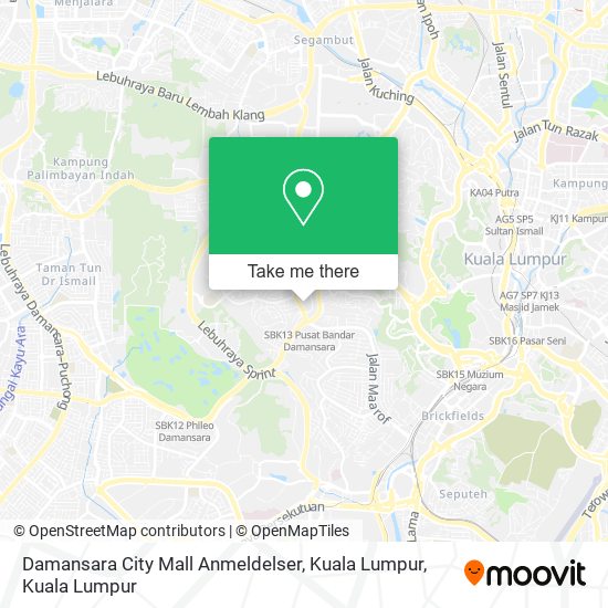 Damansara City Mall Anmeldelser, Kuala Lumpur map