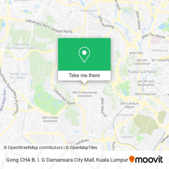 Peta Gong CHA B. I. G Damansara City Mall