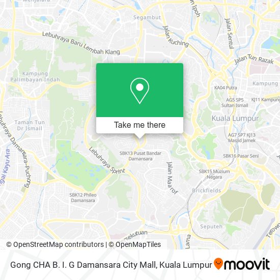 Gong CHA B. I. G Damansara City Mall map
