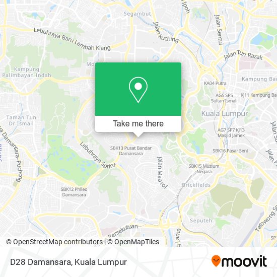 Peta D28 Damansara