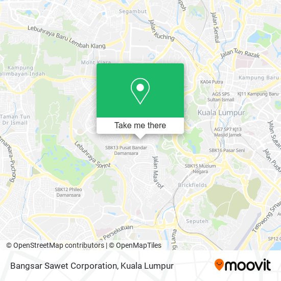 Bangsar Sawet Corporation map