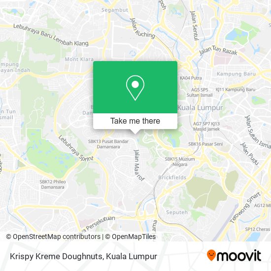 Krispy Kreme Doughnuts map