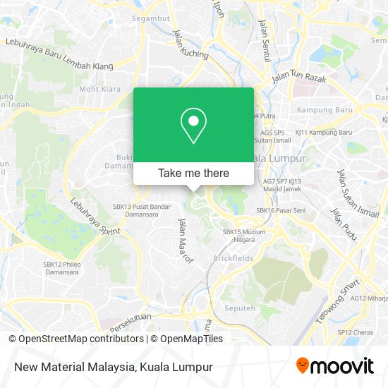 New Material Malaysia map