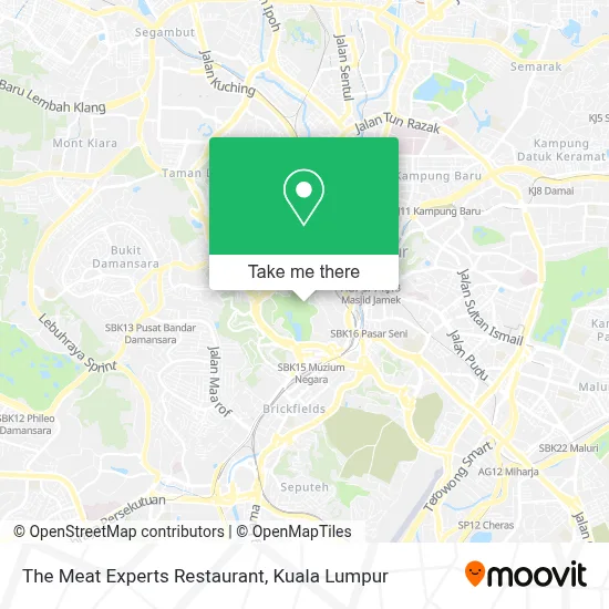 The Meat Experts Restaurant map
