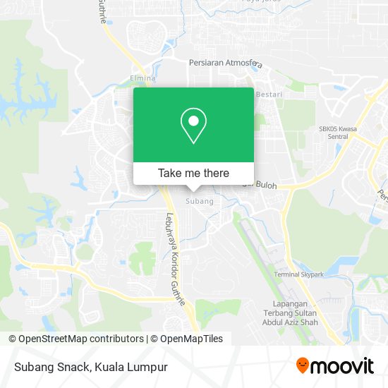 Subang Snack map