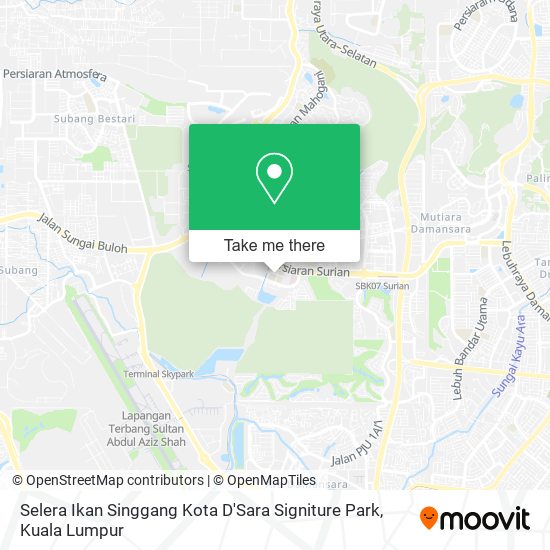 Selera Ikan Singgang Kota D'Sara Signiture Park map