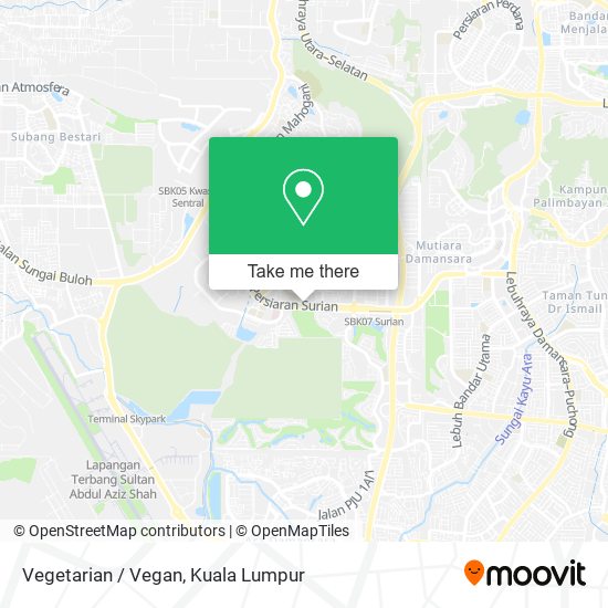 Vegetarian / Vegan map