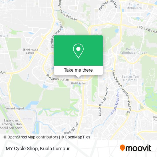 MY Cycle Shop map