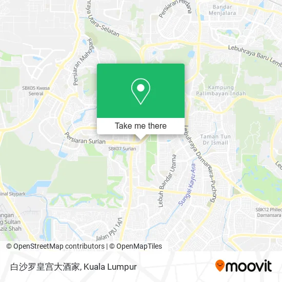 白沙罗皇宫大酒家 map