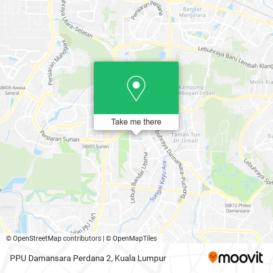 PPU Damansara Perdana 2 map