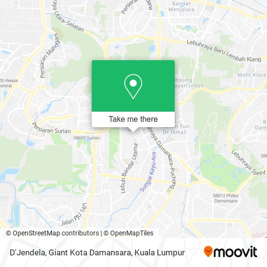 D'Jendela, Giant Kota Damansara map