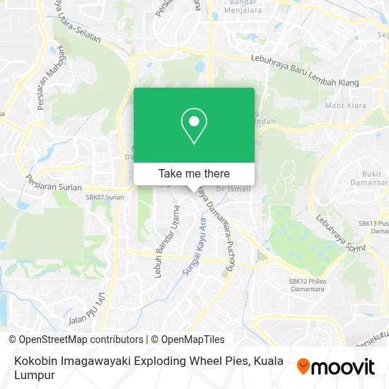 Kokobin Imagawayaki Exploding Wheel Pies map