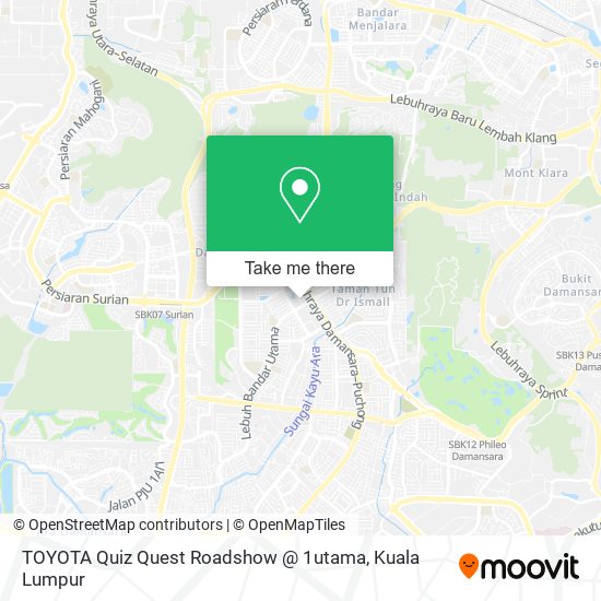 TOYOTA Quiz Quest Roadshow @ 1utama map