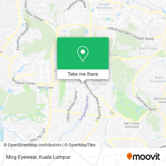 Mog Eyewear map