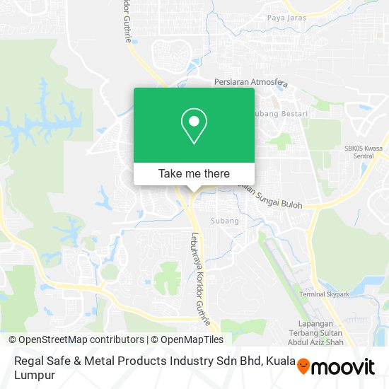 Peta Regal Safe & Metal Products Industry Sdn Bhd