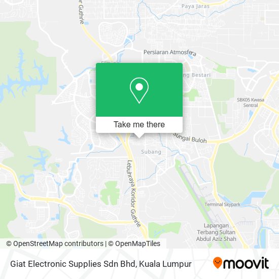 Peta Giat Electronic Supplies Sdn Bhd
