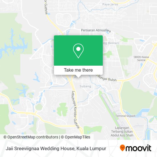 Jaii Sreeviignaa Wedding House map