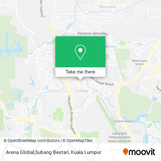 Arena Global,Subang Bestari map