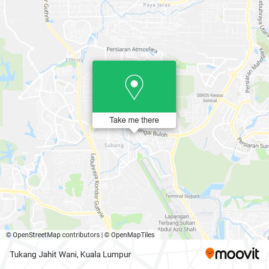 Peta Tukang Jahit Wani