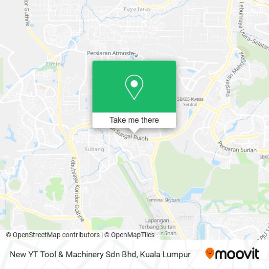 Peta New YT Tool & Machinery Sdn Bhd