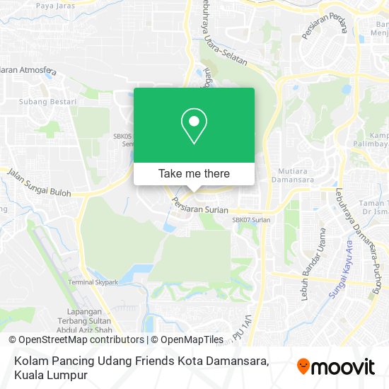 Kolam Pancing Udang Friends Kota Damansara map