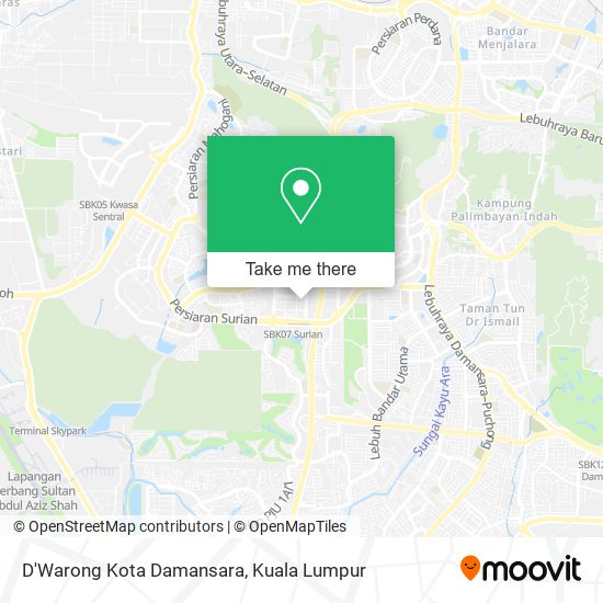 Peta D'Warong Kota Damansara