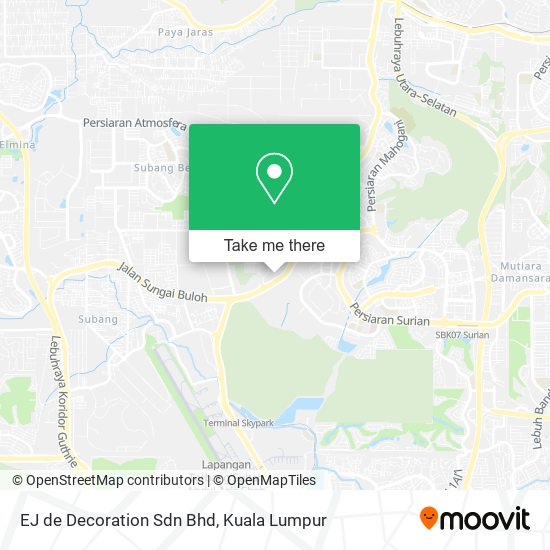 EJ de Decoration Sdn Bhd map