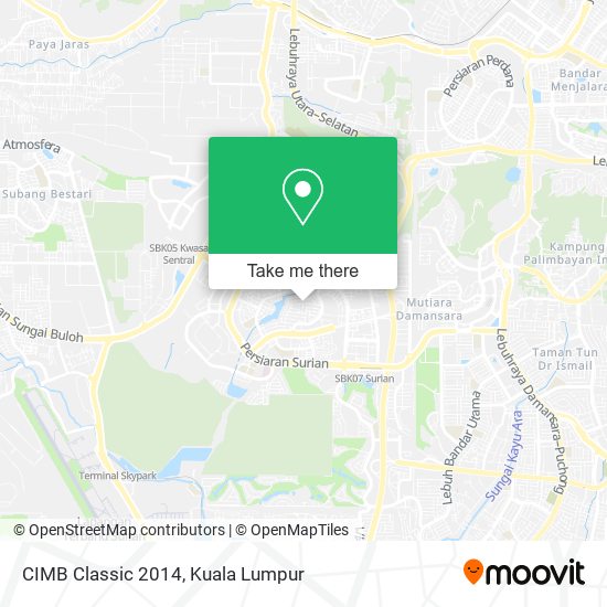 CIMB Classic 2014 map