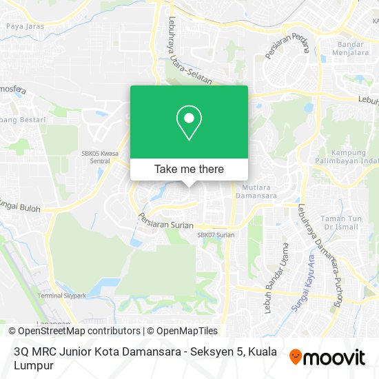 3Q MRC Junior Kota Damansara - Seksyen 5 map