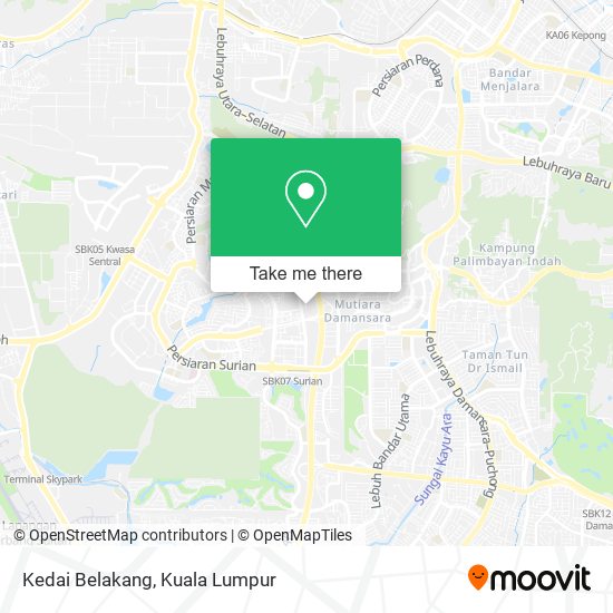 Kedai Belakang map