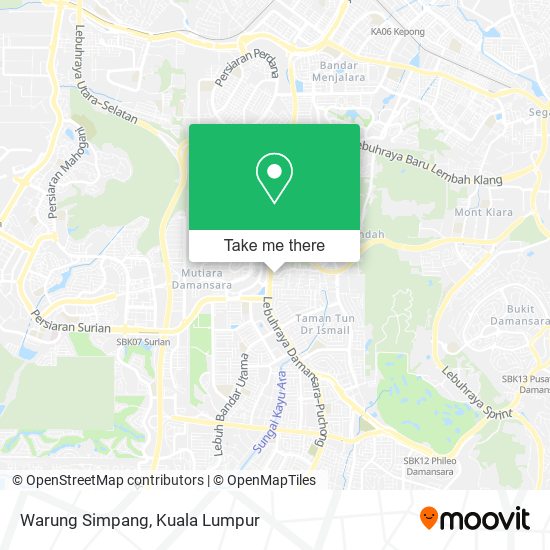 Warung Simpang map