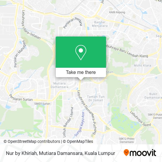 Nur by Khiriah, Mutiara Damansara map