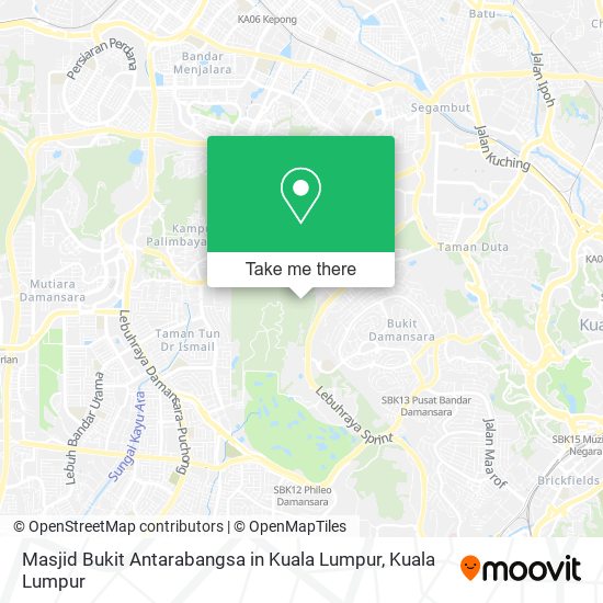 Masjid Bukit Antarabangsa in Kuala Lumpur map