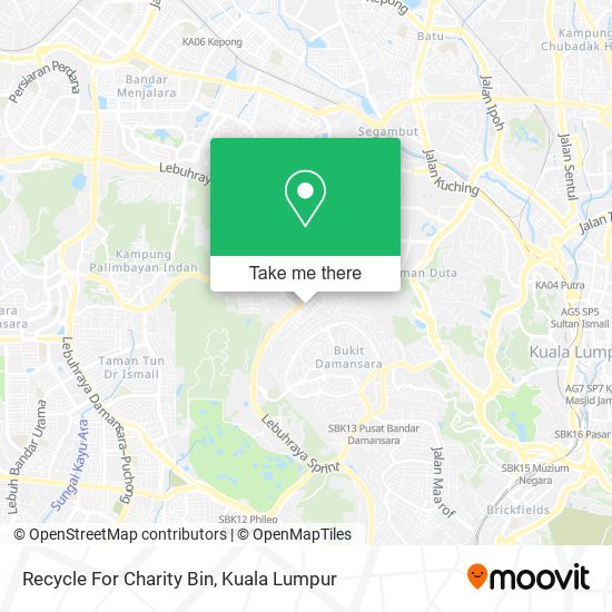 Recycle For Charity Bin map