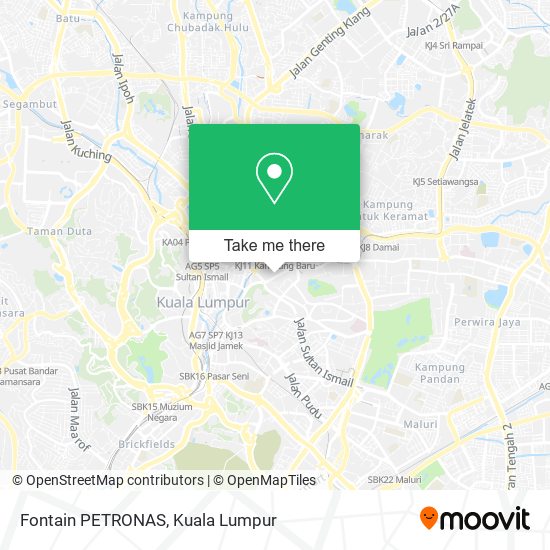 Fontain PETRONAS map