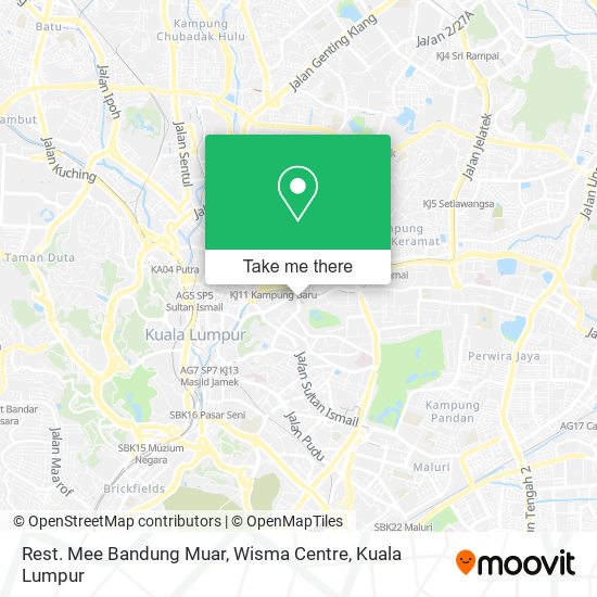 Peta Rest. Mee Bandung Muar, Wisma Centre