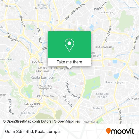 Osim Sdn. Bhd map