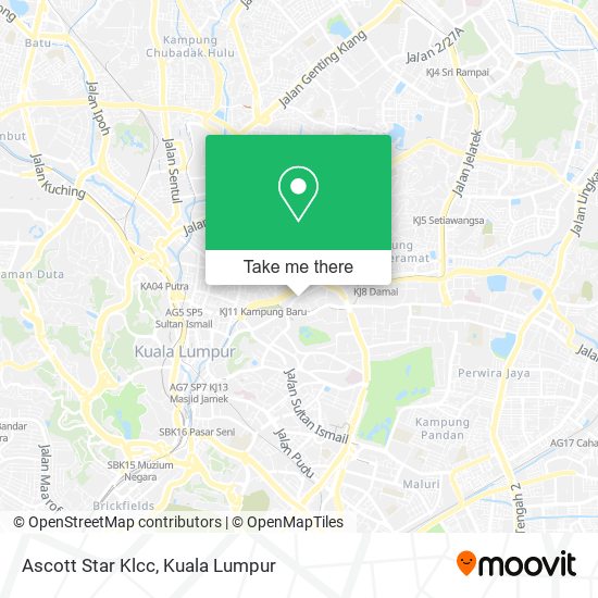 Ascott Star Klcc map