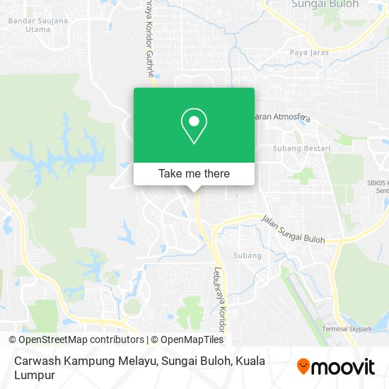 Carwash Kampung Melayu, Sungai Buloh map