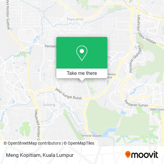 Meng Kopitiam map