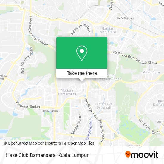 Peta Haze Club Damansara