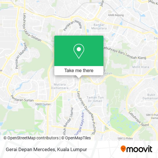 Gerai Depan Mercedes map