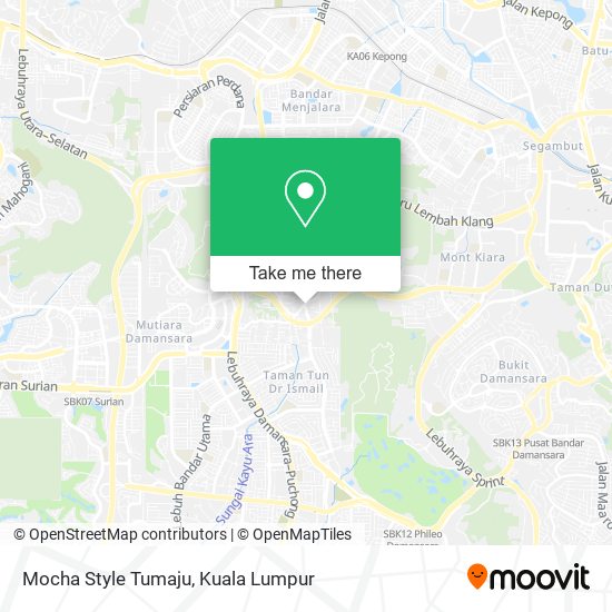Mocha Style Tumaju map