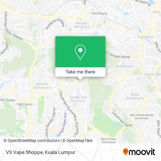 VS Vape Shoppe map