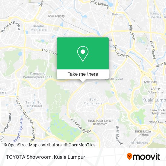 TOYOTA Showroom map