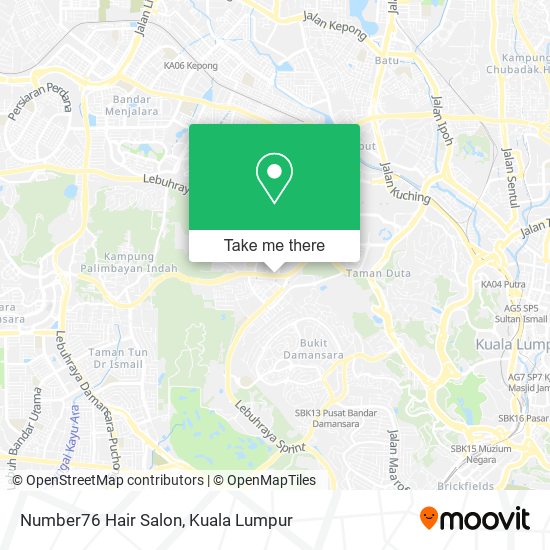 Number76 Hair Salon map