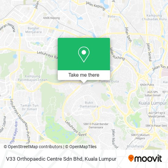 Peta V33 Orthopaedic Centre Sdn Bhd