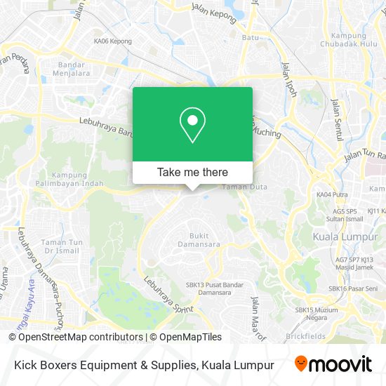 Kick Boxers Equipment & Supplies map