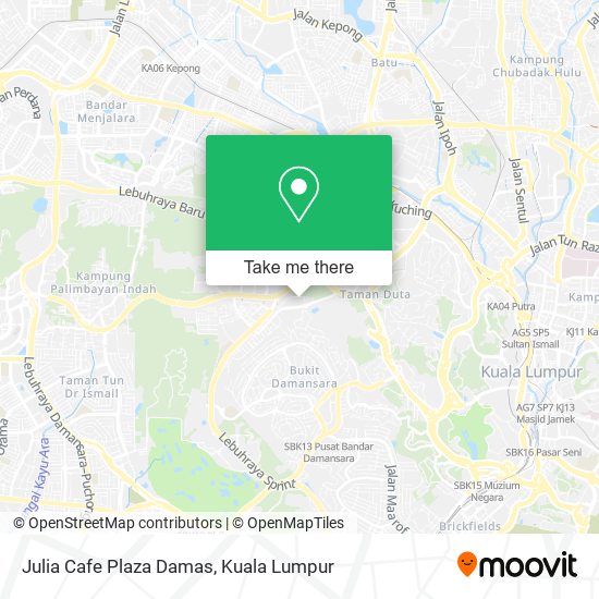 Julia Cafe Plaza Damas map